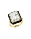 Effy Fine Jewelry 14k 9.97 Ct. Tw. Diamond & White Topaz Ring