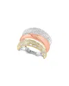 Effy Fine Jewelry 14k Tri-tone 0.95 Ct. Tw. Diamond Ring In Multi