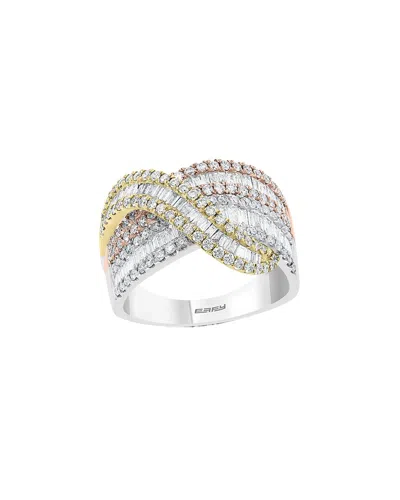 Effy Fine Jewelry 14k Tri-tone 1.39 Ct. Tw. Diamond Ring