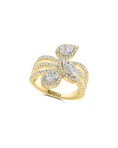 Effy Fine Jewelry 14k Two-tone 1.01 Ct. Tw. Diamond Ring In Gold