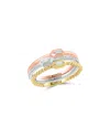 Effy Fine Jewelry Gold Over Silver 0.17 Ct. Tw. Diamond Ring