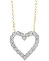 Effy Fine Jewelry Gold Over Silver 0.22 Ct. Tw. Diamond Necklace
