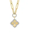 Effy Fine Jewelry Gold Over Silver 0.28 Ct. Tw. Lab-grown Diamond Necklace In Gold