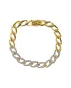 Effy Fine Jewelry Gold Over Silver 0.75 Ct. Tw. Diamond Bracelet In Gold