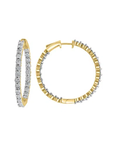 Effy Fine Jewelry Gold Over Silver 1.08 Ct. Tw. Diamond Earrings