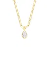 Effy Fine Jewelry Gold Over Silver 1.96 Ct. Tw. Lab-grown Diamond Necklace In Multi
