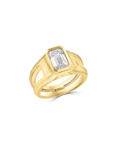 Effy Fine Jewelry Gold Over Silver 1.96 Ct. Tw. Lab-grown Diamond Ring