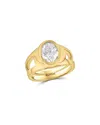 Effy Fine Jewelry Gold Over Silver 1.96 Ct. Tw. Lab-grown Diamond Ring In Multi