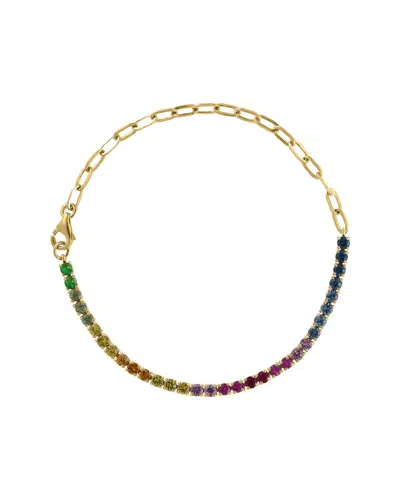 Effy Fine Jewelry Gold Over Silver 2.24 Ct. Tw. Sapphire Bracelet