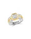 Effy Fine Jewelry Gold Over Silver 2.42 Ct. Tw. Lab-grown Diamond Ring In Multi