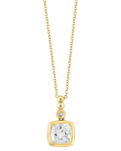 Effy Fine Jewelry Plated 1.35 Ct. Tw. White Topaz In Gold