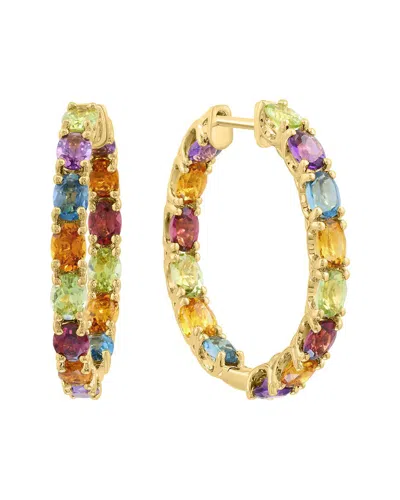 Effy Fine Jewelry Plated 4.00 Ct. Tw. Multi Gemstone Earrings In Gold