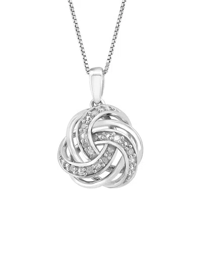 Effy Fine Jewelry Silver 0.09 Ct. Tw. Diamond Necklace