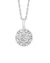 Effy Fine Jewelry Silver 0.14 Ct. Tw. Diamond Necklace