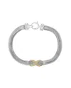 Effy Fine Jewelry Silver 0.18 Ct. Tw. Diamond Bracelet In Metallic