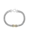 Effy Fine Jewelry Silver 0.18 Ct. Tw. Diamond Bracelet In Metallic