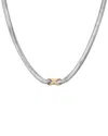 Effy Fine Jewelry Silver 0.18 Ct. Tw. Diamond Necklace In Metallic