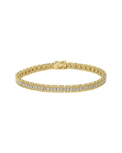 Effy Fine Jewelry Silver 0.48 Ct. Tw. Diamond Bracelet In Yellow