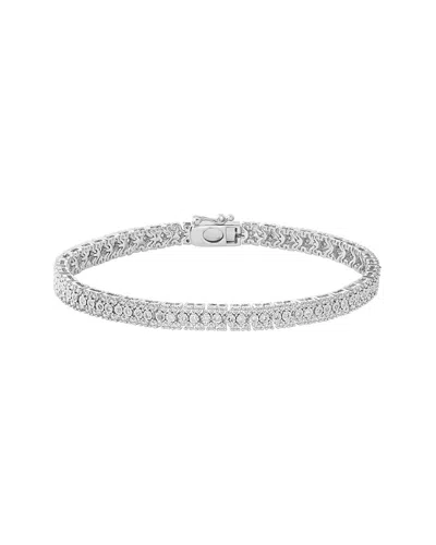 Effy Fine Jewelry Silver 0.48 Ct. Tw. Diamond Bracelet In Metallic