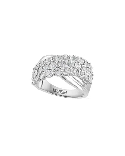 Effy Fine Jewelry Effy Silver 0.71 Ct. Tw. Diamond Ring In Multi