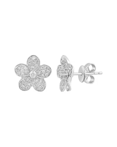 Effy Fine Jewelry Silver 0.80 Ct. Tw. Lab-grown Diamond Earrings