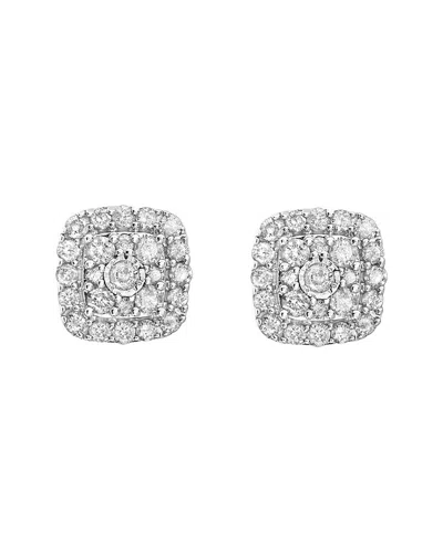 EFFY FINE JEWELRY EFFY FINE JEWELRY SILVER 0.96 CT. TW. DIAMOND EARRINGS