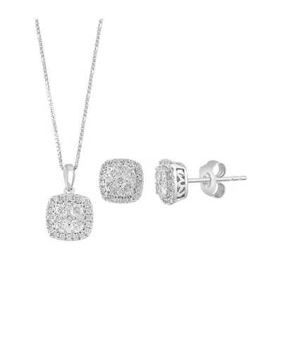 Effy Fine Jewelry Silver 0.98 Ct. Tw. Diamond Set