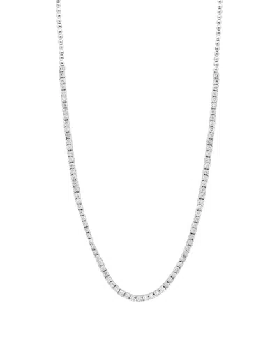 Effy Fine Jewelry Silver 0.99 Ct. Tw. Diamond Necklace In Multi