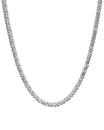 Effy Fine Jewelry Silver 1.28 Ct. Tw. Diamond Necklace In Metallic