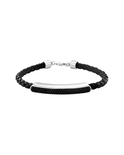 Effy Fine Jewelry Silver 1.30 Ct. Tw. Black Spinel Bracelet