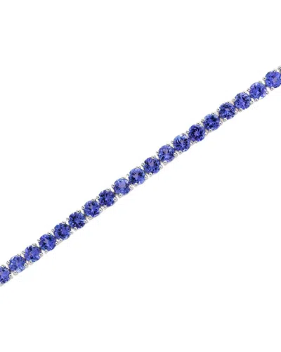 Effy Fine Jewelry Silver 15.60 Ct. Tw. Tanzanite Bracelet In Metallic