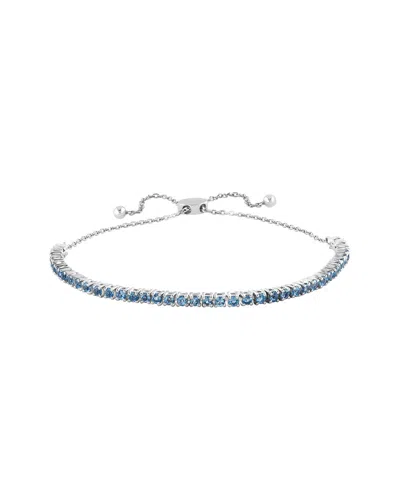 Effy Fine Jewelry Silver 1.85 Ct. Tw. Blue Topaz Bracelet In Metallic