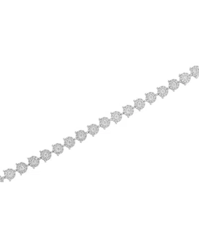 Effy Fine Jewelry Silver 1.97 Ct. Tw. Diamond Bracelet In Metallic