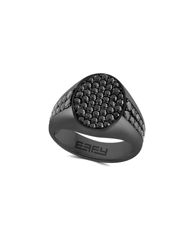 Effy Fine Jewelry Silver 2.30 Ct. Tw. Black Spinel Ring