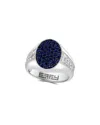 Effy Fine Jewelry Silver 2.52 Ct. Tw. Sapphire, White Sapphire Ring