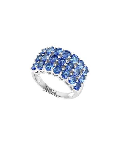 Effy Fine Jewelry Silver 2.59 Ct. Tw. Tanzanite Ring In Blue
