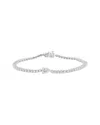 Effy Fine Jewelry Silver 2.96 Ct. Tw. Lab-grown Diamond Bracelet In Metallic