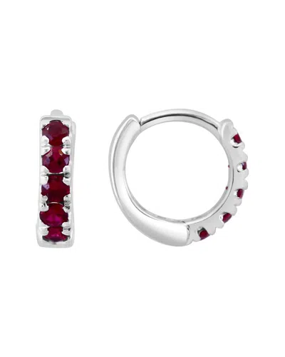 Effy Fine Jewelry Silver 3.45 Ct. Tw. Ruby Earrings In Metallic