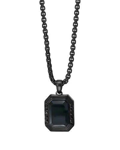 Effy Fine Jewelry Silver 4.35 Ct. Tw. Onyx, Black Spinel Necklace