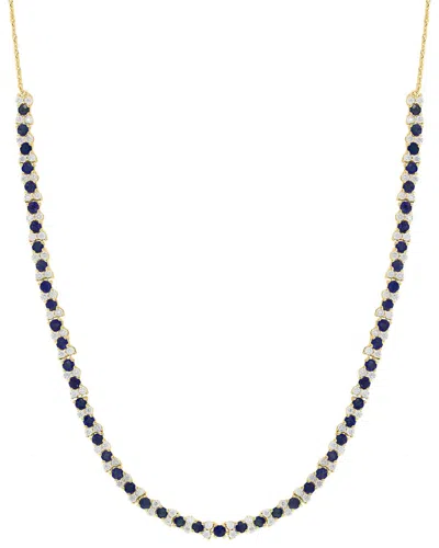 Effy Fine Jewelry Silver 5.38 Ct. Tw. Diamond & Ruby Necklace