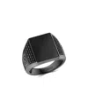 Effy Fine Jewelry Silver 5.47 Ct. Tw. Onyx, Black Spinel Ring