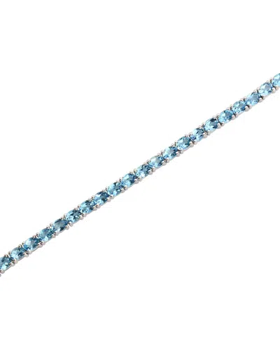 Effy Fine Jewelry Silver 7.15 Ct. Tw. Aquamarine Bracelet In Blue