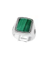 Effy Fine Jewelry Silver 7.30 Ct. Tw. Malachite Ring
