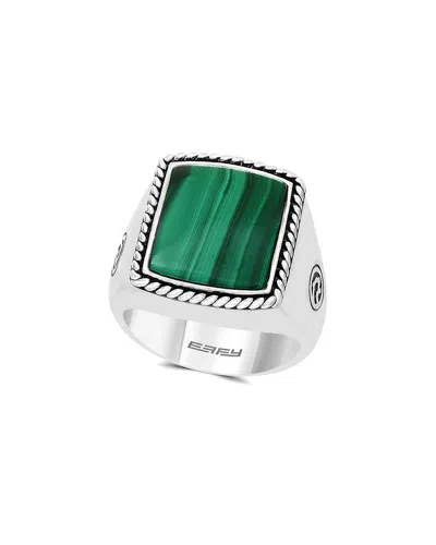 Effy Fine Jewelry Silver 7.30 Ct. Tw. Malachite Ring