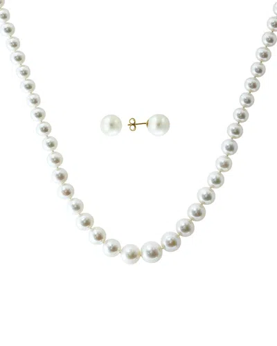 Effy Fine Jewelry Silver 7.5,10mm Pearl Set In White