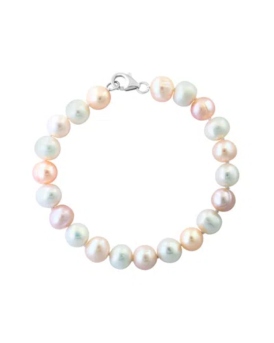 Effy Fine Jewelry Silver 7mm Pearl Bracelet In Metallic