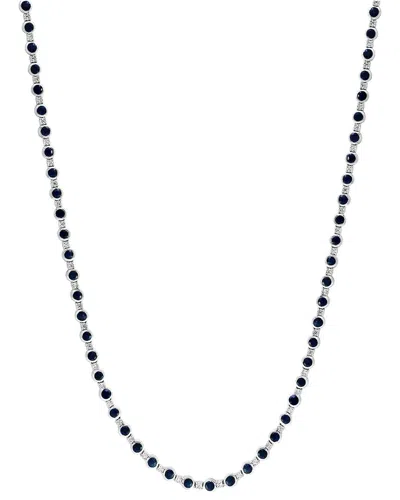 Effy Fine Jewelry Silver 8.79 Ct. Tw. Diamond & Sapphire Necklace