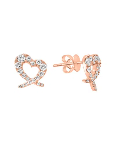Effy Fine Jewelry 14k Rose Gold 0.81 Ct. Tw. Diamond Earrings
