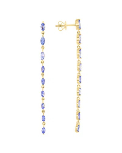 Effy Fine Jewelry 14k 2.45 Ct. Tw. Sapphire Earrings In Blue