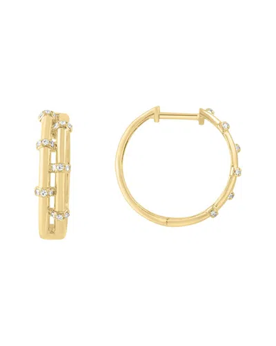 Effy Fine Jewelry 14k 0.11 Ct. Tw. Diamond Earrings In Gold